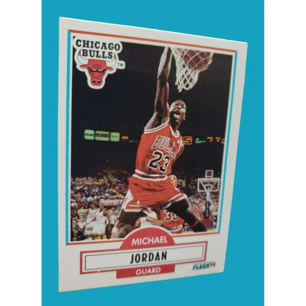 2X MICHAEL JORDAN NBA Hoops 89 AllStar Game #21 & 90-91 Fleer #26 Chicago Bulls